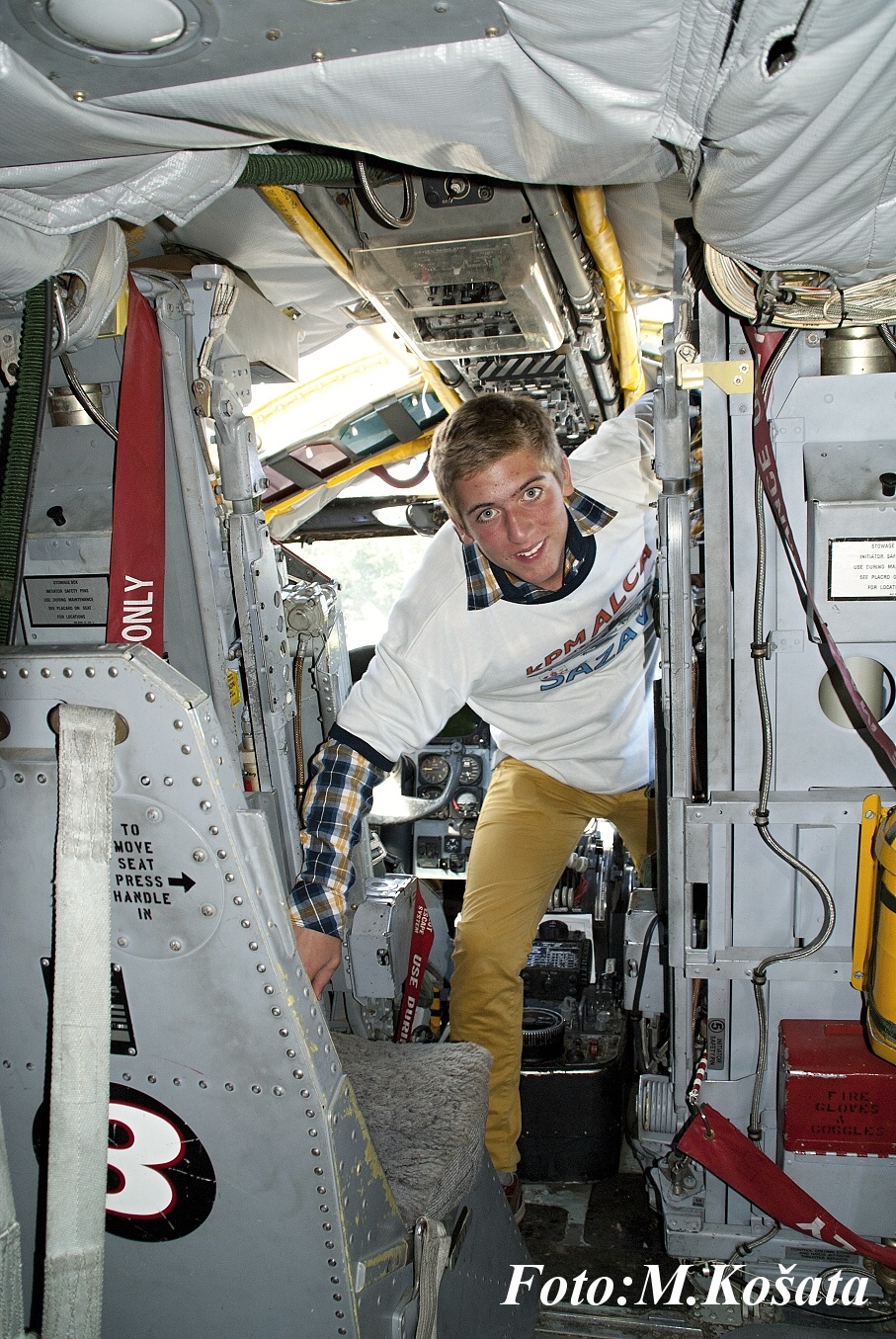 Filip v kokpitu B-52